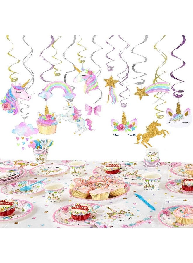 كلمارز 30 قطعة من ديكورات يونيكورن المعلقة - ديكورات حفلات يونيكورن - لوازم حفلات أعياد الميلاد يونيكورن - Image 5