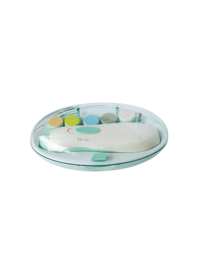 Jaybva Baby Nail File Electric Nail Trimmer - Jaybva Safe Baby Nail Clippers Cutter for Newborn Children Toddlers Kids with LED Light Blue and Green - Image 3