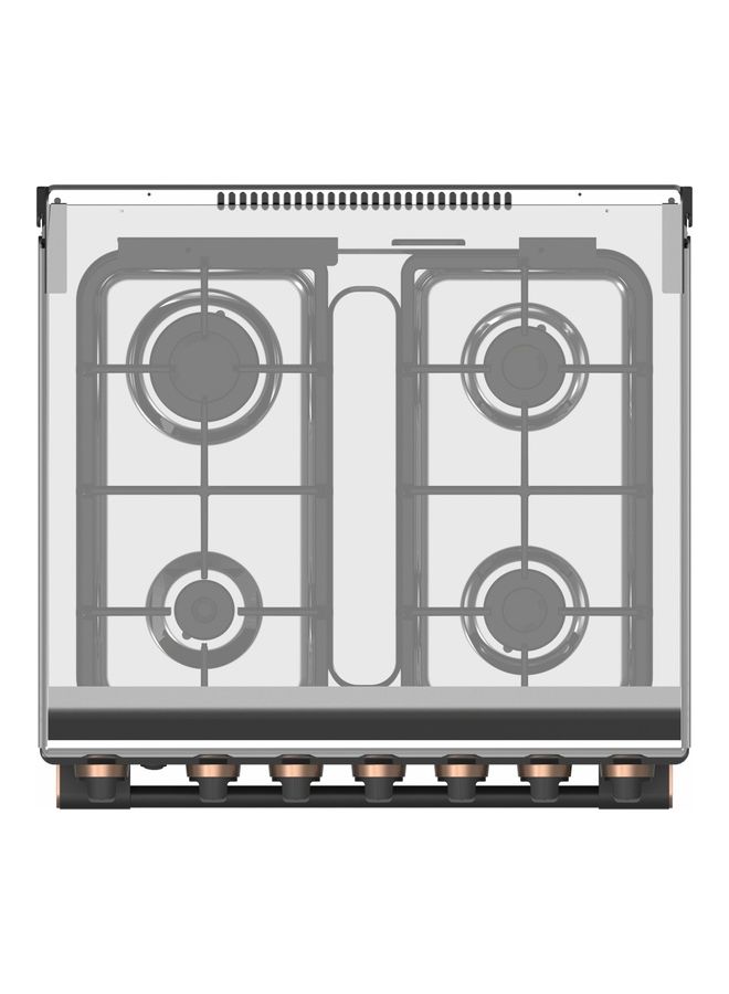 Toshiba 60X60 Cm, 4 Burners Gas Cooking Range, Combine A Stylish Matte-Gray Anti-Fingerprint TBA24BMG4G089KS cast Iron Silver - Image 4