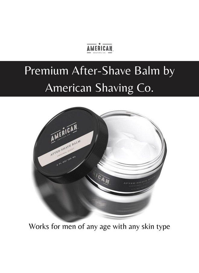 American Shaving Co. - After Shave Balm For Smooth (Original Scent) Silky & Irritation Free Skin Skin Care Soothes And Moisturizes Face After Shaving Treats Redness & Razor Burn Post Shave Lotion By American Shaving Co 4 Oz - Image 1