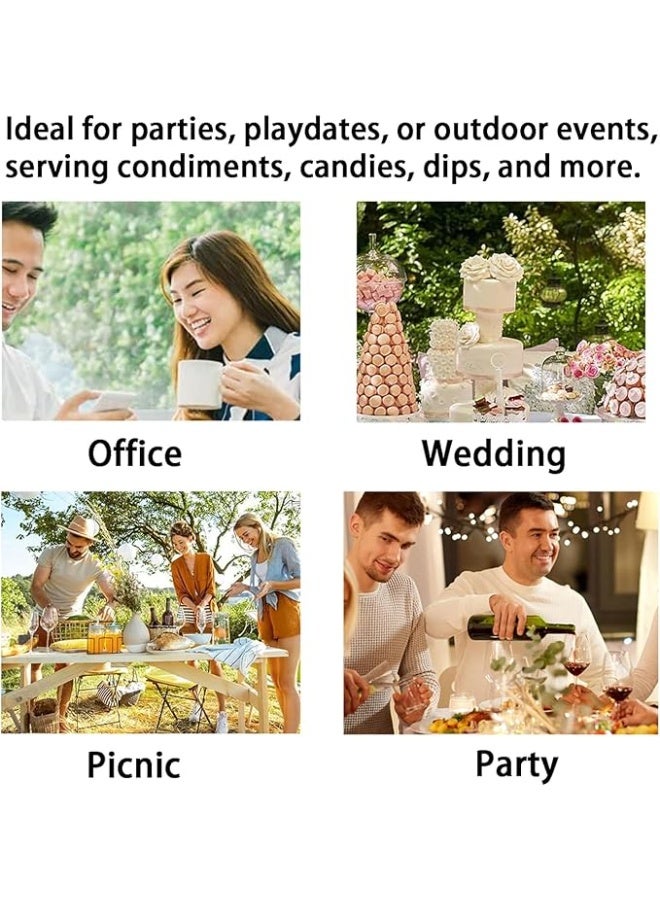 DUNISO Snack Serving Platter Set，Multifunctional Party Dried Fruit Platter with Lid，6 Split Snack Bowls, Fruit Bowls With Lids And Trays,Beautiful and Easy to Clean，Used For Fruit Desserts, Appetizers, Nuts, Snacks, Candies - Image 3