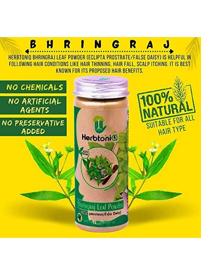 100% Natural Bhringraj Leaf Powder150G Brahmi Leaf Powder 150G Mulethi Powder 150G Colorless Henna Powder 150G For Hair Pack (Set Of 4150X4 = 600G)