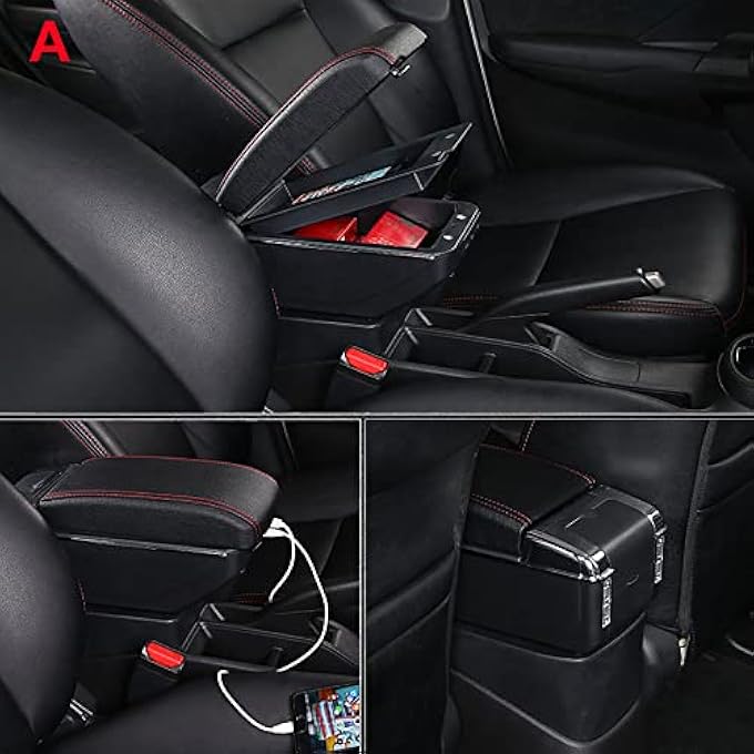 ملحقات تعديل صندوق مسند ذراع السيارة لنيسان صني ميكرا K13 2011-2016 - Image 3