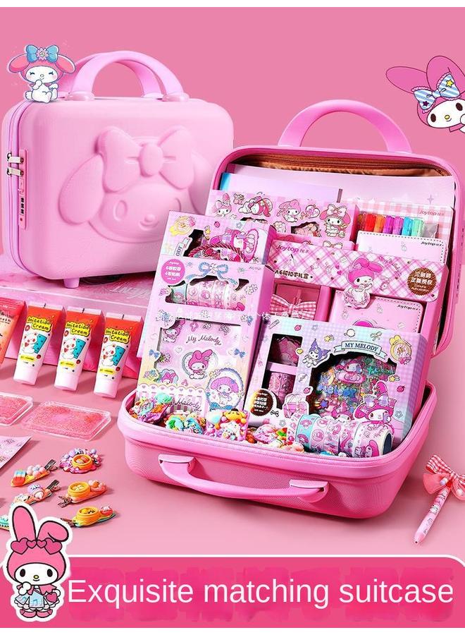 Bluejw Merleti Hand Ledger Suit Gift Box Girl's Heart Cute Loose-leaf Cream Goo Card Sticker Toy Gift Bag - Image 3