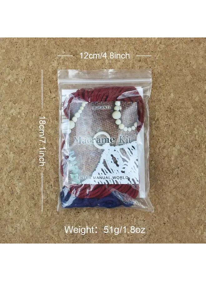 Deluxe Macrame Earphone Case Kit For Beginners Caramel Y12 DIY Crochet Tutorial - Image 3