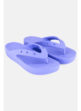 crocs Women Classic Wedge Slip On Slipper, Lavender  - Image 1