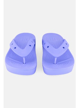 crocs Women Classic Wedge Slip On Slipper, Lavender  - Image 4