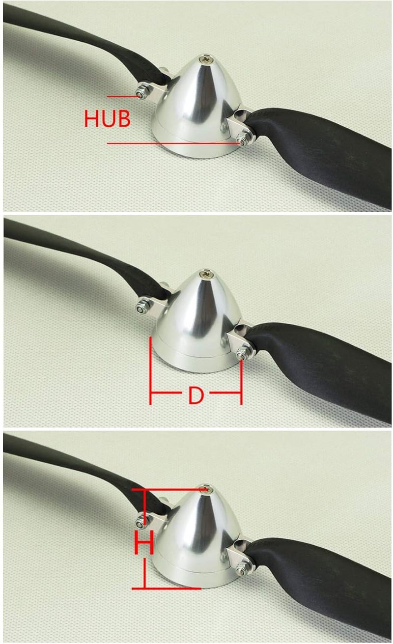 Viloga RC Plane Folding Propeller with CNC Aluminum Hub - 8x4.5, Shaft Φ3.17 - Image 3