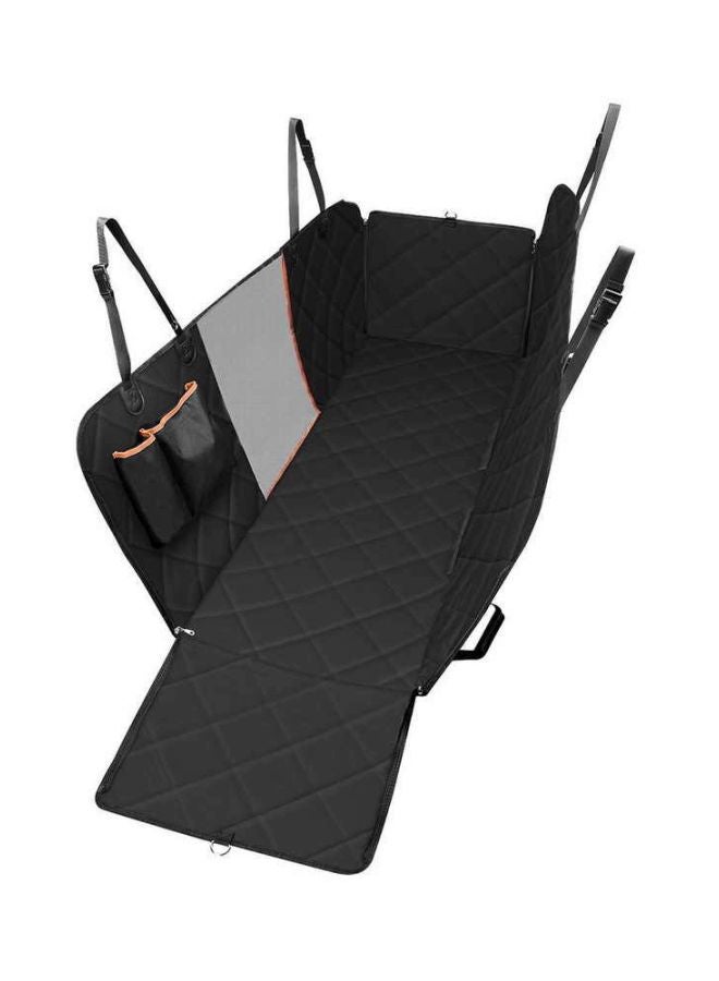 غطاء للمقعد الخلفي للسيارة بنقشة آثار أقدام كلب أسود - Image 1