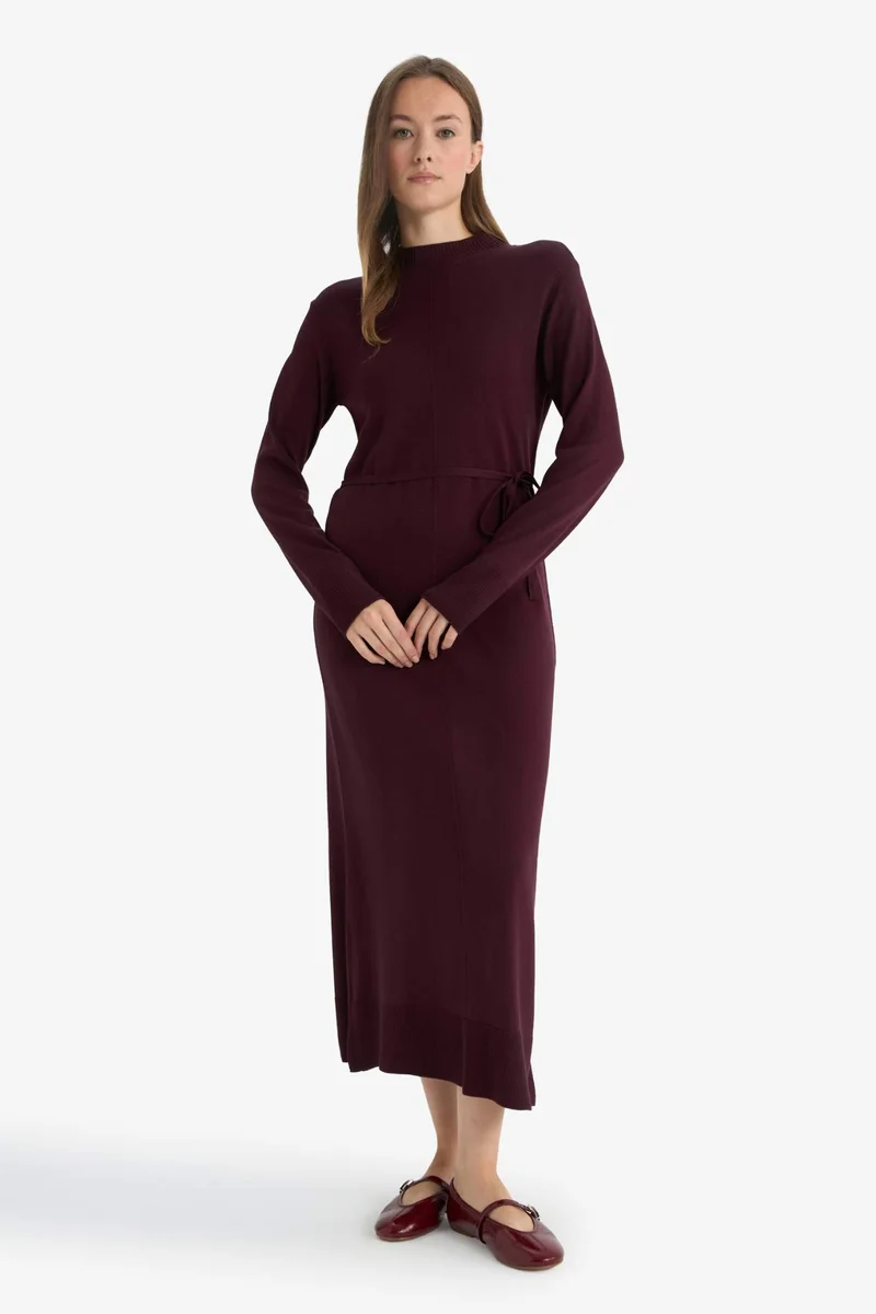 ديفاكتو Regular Fit Half Turtleneck Dress