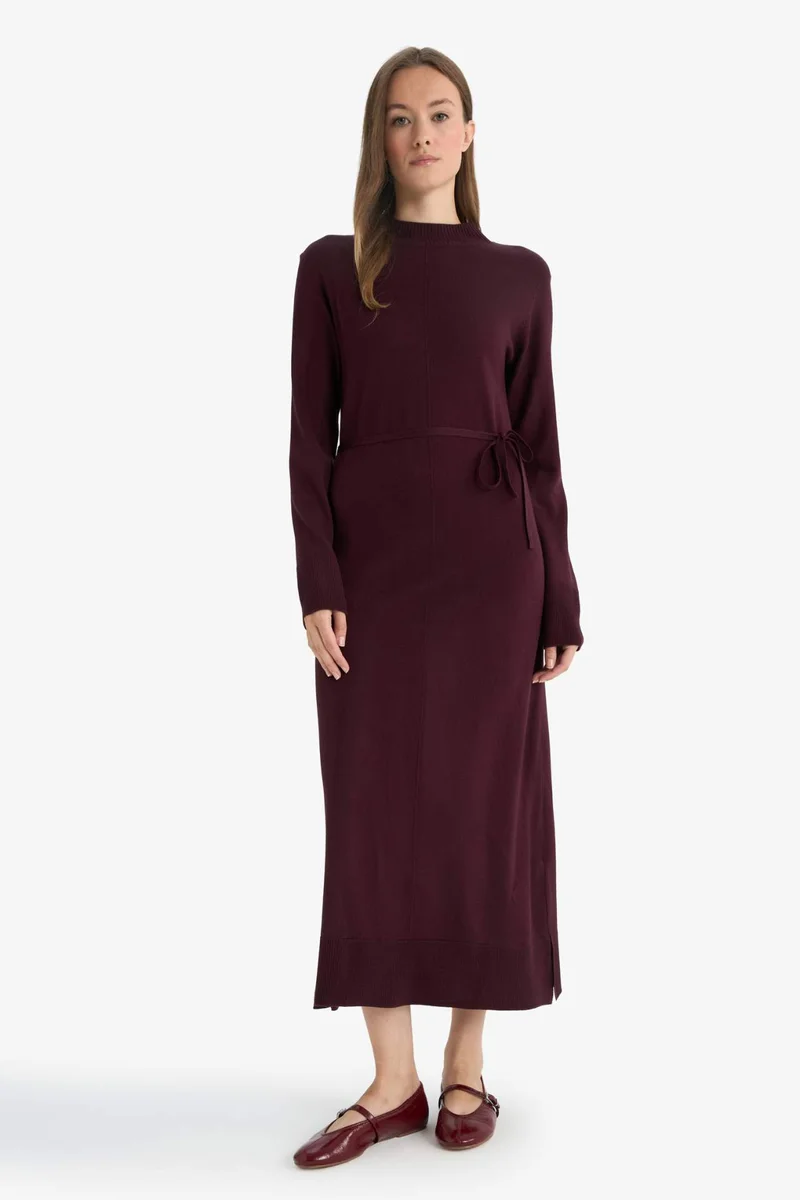 ديفاكتو Regular Fit Half Turtleneck Dress