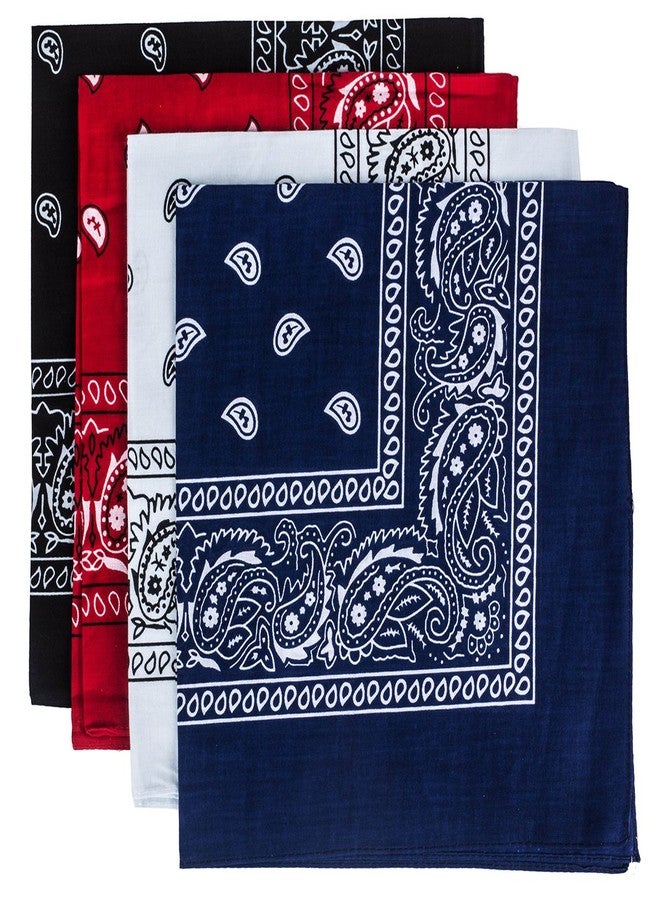 Tigerdoe Bandanas for Men & Women, Paisley Bandanas, Bandanas for Face Mask, 4 Pack, 100% Cotton Bandanna by Tigerdoe - Image 2