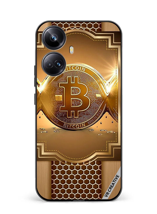 VR CREATIVE Protective Case Cover For Realme 10 Pro Plus Royal Bitcoin Design Multicolour - Image 1