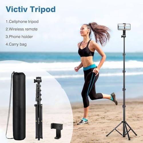 Hold Up Selfie Stick Tripod Camera Tripod Phone Holder andTripod Stand 360 Degree with Bluetooth Remote for iPhone Samsung Camera Stand Video Recording Vlog - Image 4