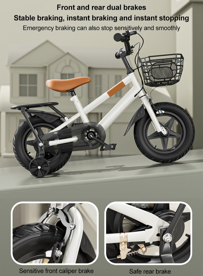 Sharpdo 16 inch Bicycle for Kids, with Training Wheel, Rear Seat, and Adjustable Seat, Kids Bicycle for 2-8 Years Boy and Girls - Image 3