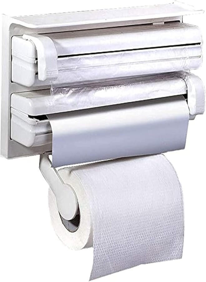 Spaceshoop Triple Holder for Tissue, Nylon and Aluminum Foil