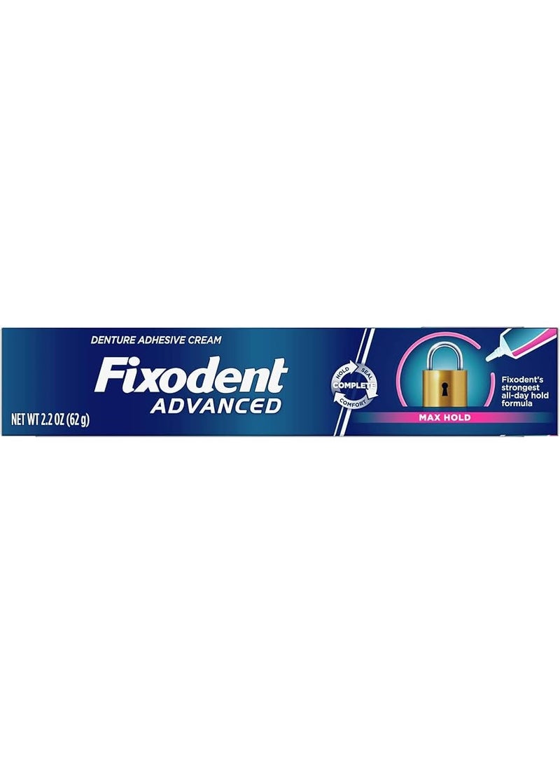 Fixodent Max Hold Advanced Denture Adhesive Cream – 62g