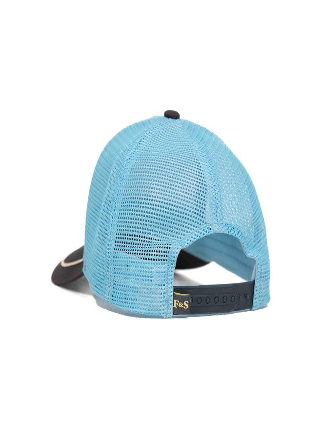 فيلد آند ستريم قبعة شبكية للرجال من Field & Stream E's Snap Back، لون E's/Caroline Blue/Navy، 5 ألواح - Image 3