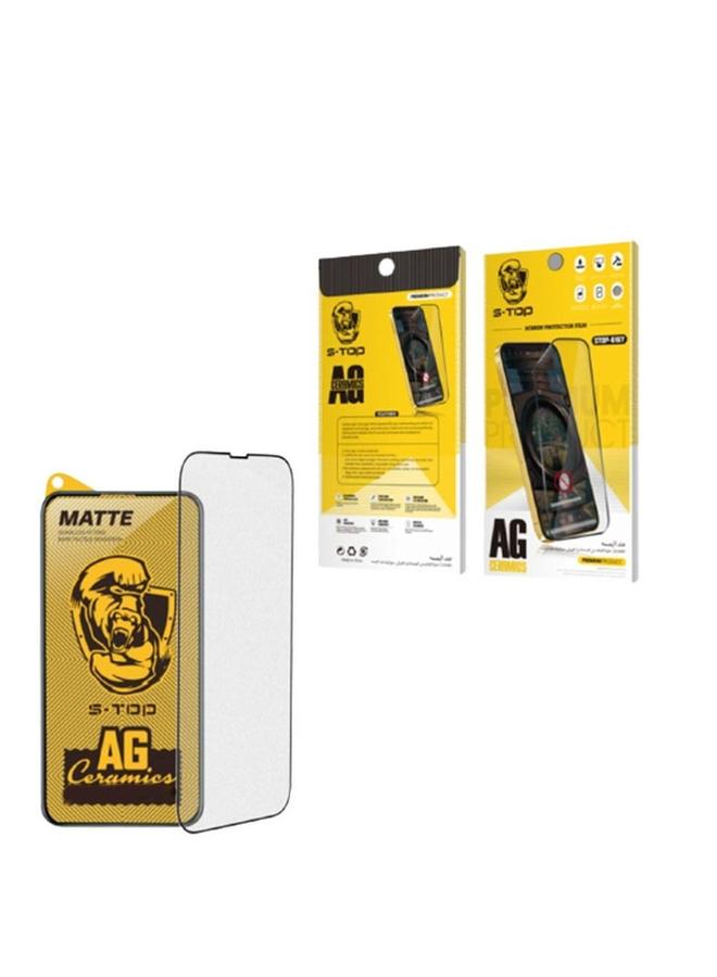 S-TOP Tempered Glass Screen Protector Guard for Apple iPhone 12 HD Crystal Clear Anti-Scratch Upgraded Full Coverage Edge Protection Glass