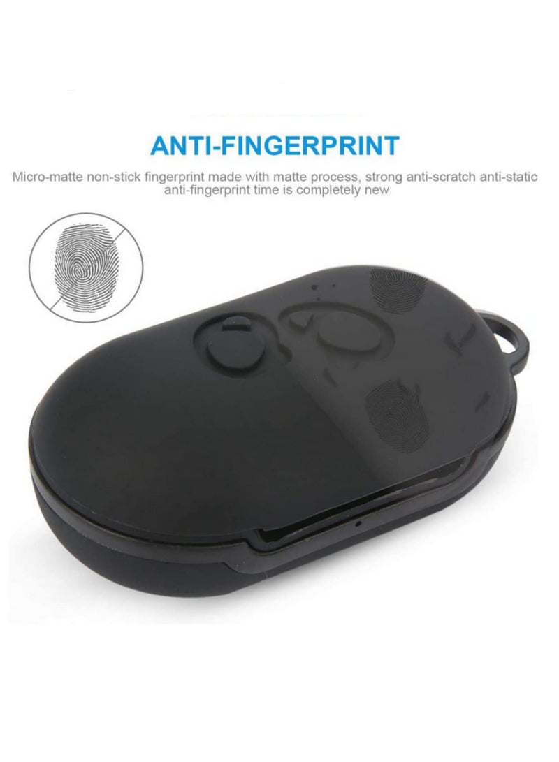 Silicone Protective Case for Samsung Galaxy Buds 2019 Wireless Earbuds Full Body Cover Shockproof Waterproof Anti Dust Anti Slip Soft Skin Tight Fit Case for Samsung Buds Black  - Image 2