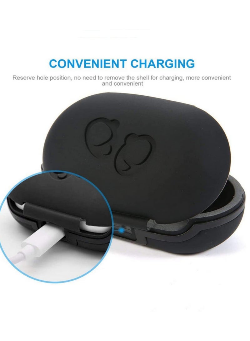 Silicone Protective Case for Samsung Galaxy Buds 2019 Wireless Earbuds Full Body Cover Shockproof Waterproof Anti Dust Anti Slip Soft Skin Tight Fit Case for Samsung Buds Black  - Image 3