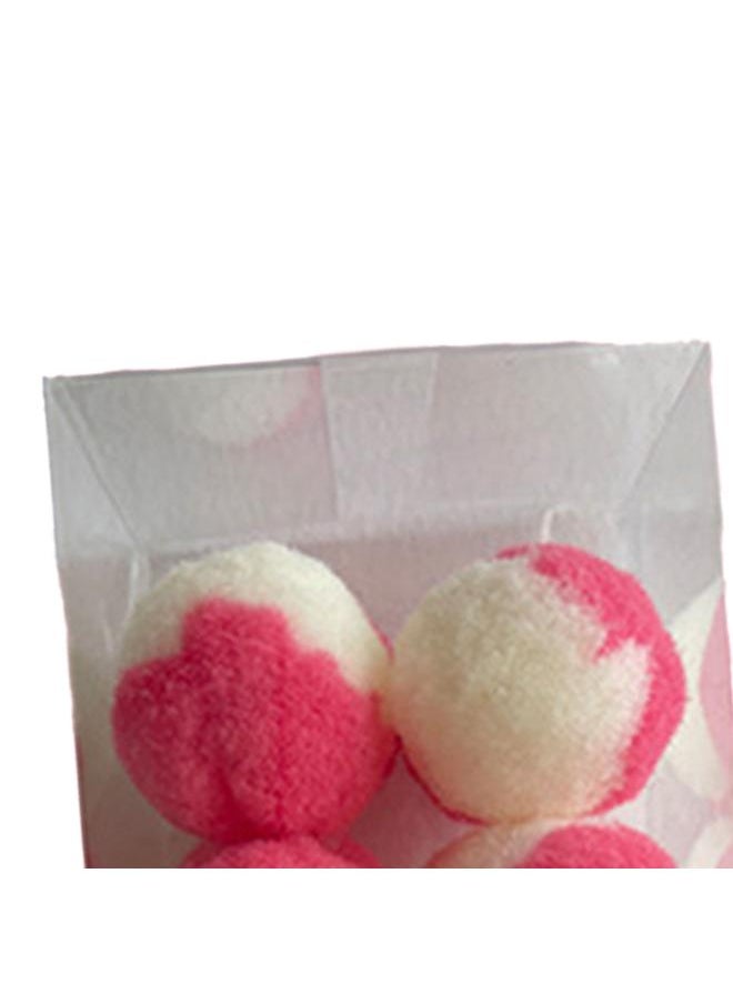 Thoraya 20Pcs Cat Toy Balls 1.2in Diameter Color Matching Slight Resilience Silent Pressure Relief Cat Balls for Indoor Floor Pink White  - Image 4
