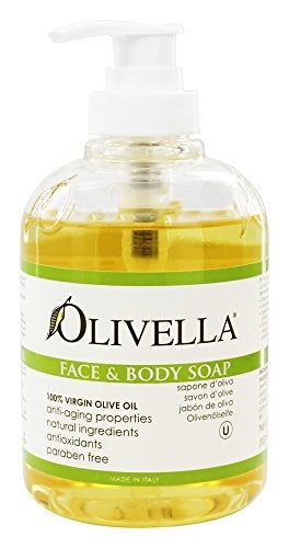 Olivella Virgin Olive Oil Face and Body Liquid Soap 1014 oz Pack of 3