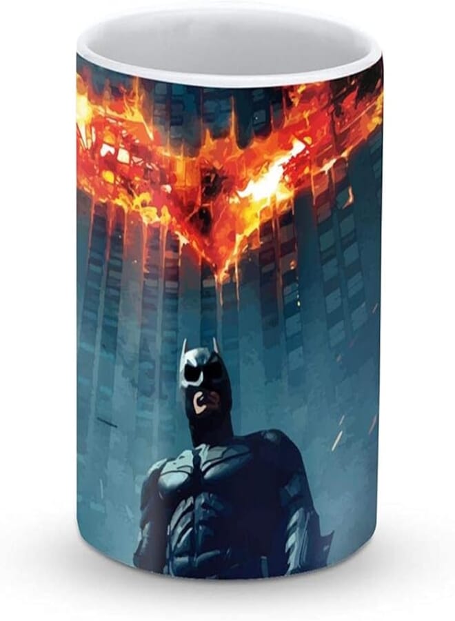 Stylizedd Mug -11oz Ceramic Mug -Burning Batman