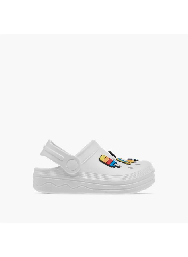 Disney Boys Donald Duck Applique Clogs with Backstrap