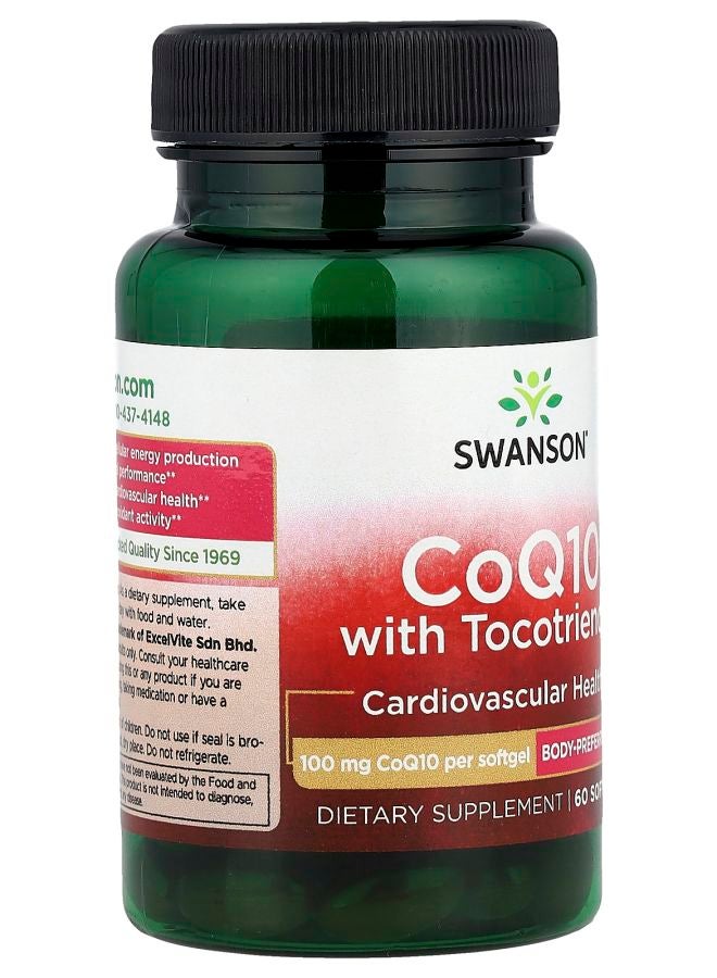 SWANSON CoQ10 with Tocotrienols 60 Softgels - Image 2