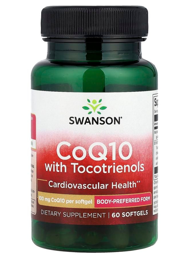 SWANSON CoQ10 with Tocotrienols 60 Softgels - Image 1