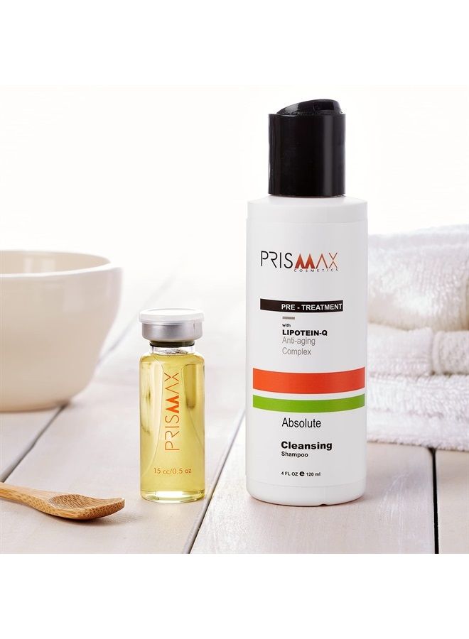 Pre-Wash Clarifying Shampoo with Keratin - Use Before Hair Treatments, Coloring, Processing, etc. - 4oz