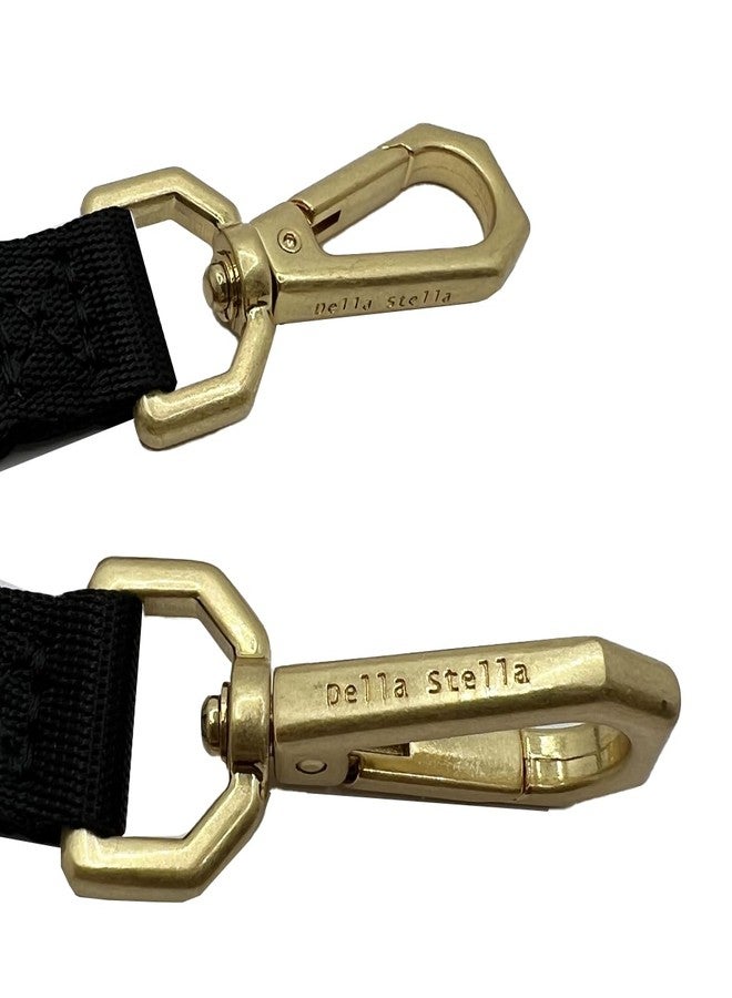 Della Stella Heavy Duty Double Ended Collar Backup Clip for Dog Harnesses, Lockable Safety Clip for Prong Collar with Gentle Nylon Webbing - Image 4