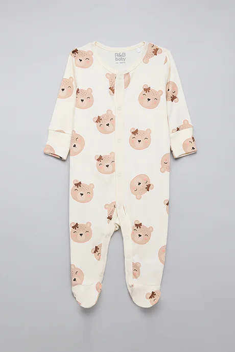 أر أند بي 3 Pack Printed Sleepsuit