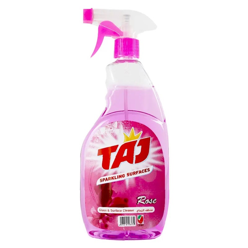 Taj Glass And Surface Cleaner For Sparkling Glass And Surfaces With Rose Fragrance- 750ml - Image 1