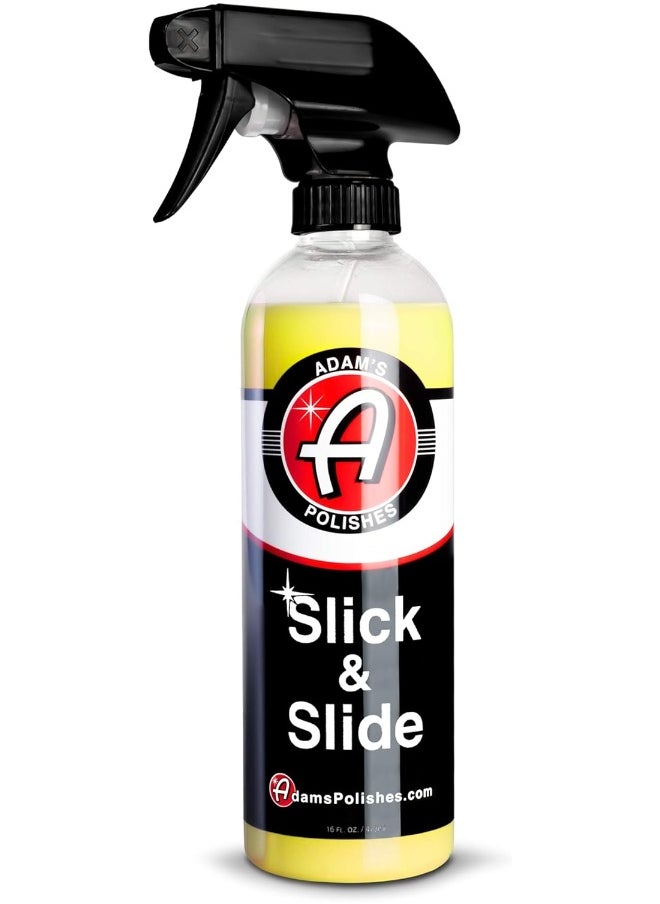 Adam's Polishes - Slick & Slide Detail Spray - Hyper Slick Polymer Resin Technology Car Wash Spray Sealant - Car Wax Top Coat Quick Detailer Provides Superior Gloss, Shine, & Slickness (16 Oz) - Image 1