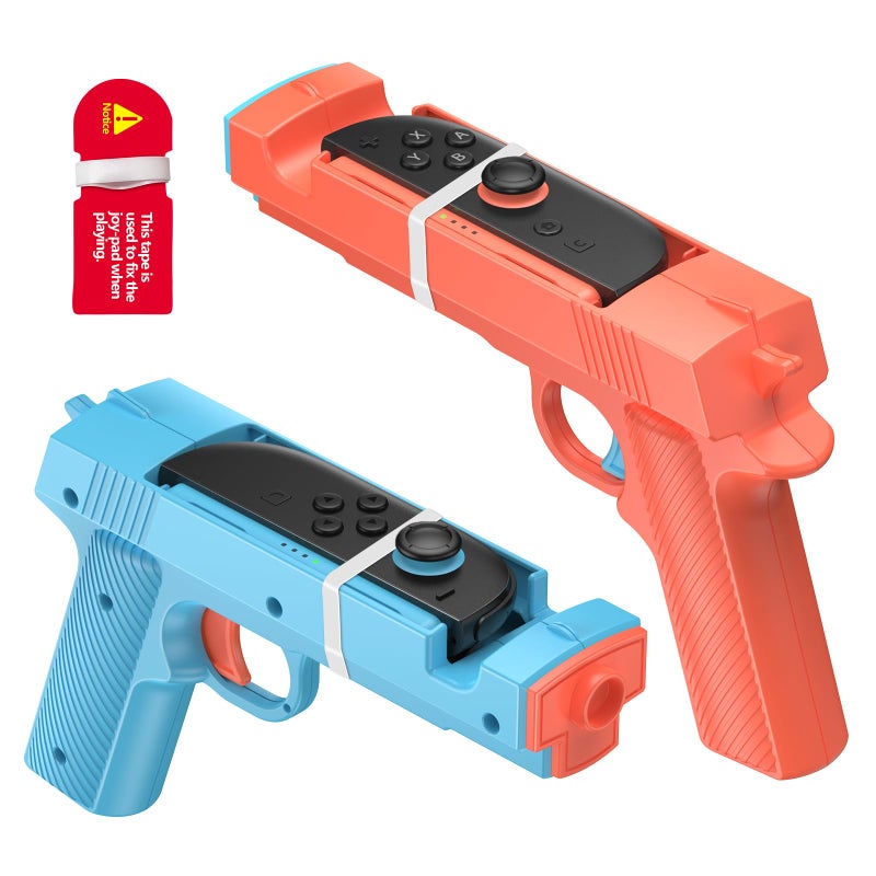 FASTSNAIL 2 Pack Gun Controller for Nintendo Switch 2 Joypad, Dual Trigger Shooting Gun Grip with Anti-Slip Design for Joycon2, for Big Buck Hunter, for House of the Dead & More (Not for Switch 1) - Image 1