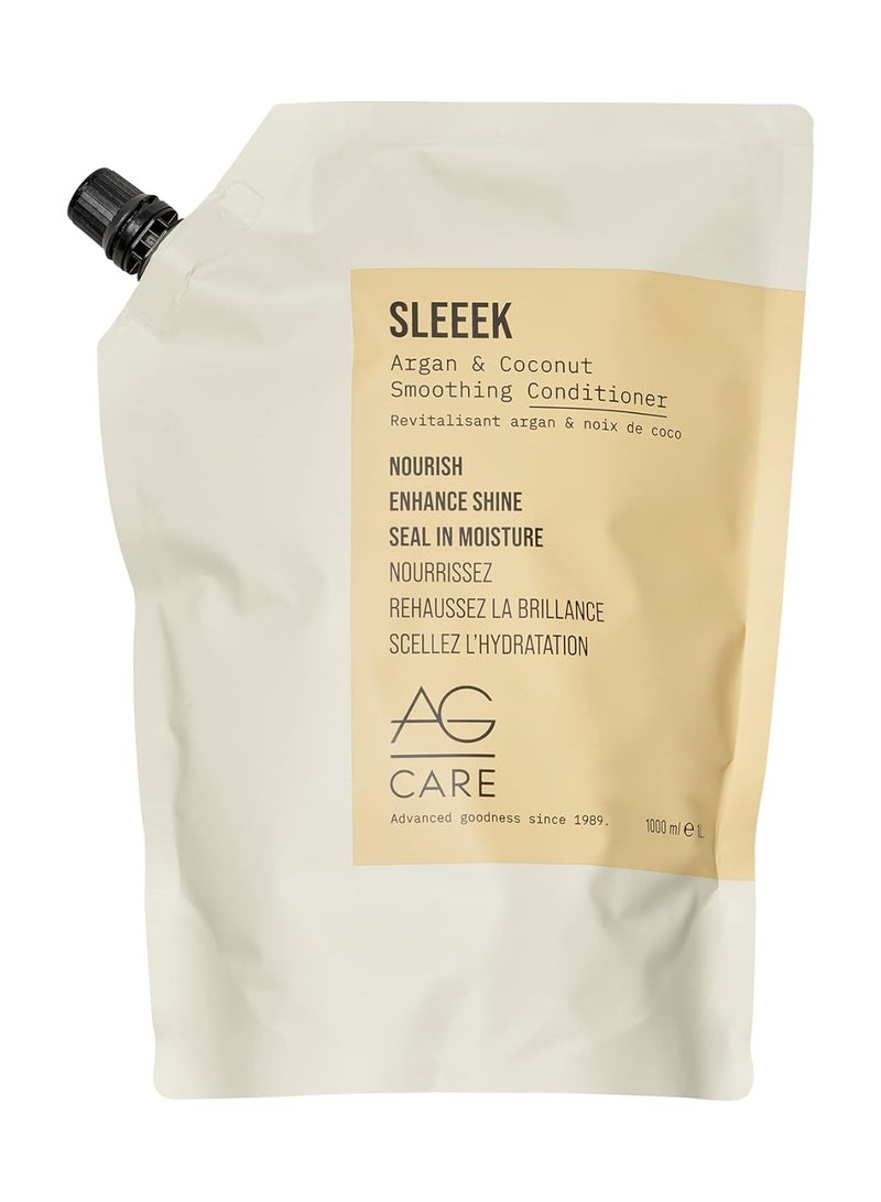 AG Care AG Care Sleeek Argan & Coconut Conditioner, 33.8 Fl Oz - Image 3