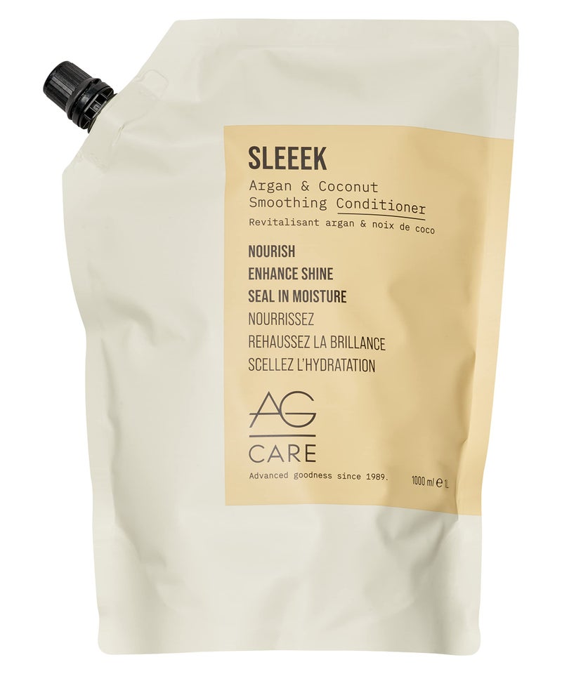 AG Care Sleeek Argan & Coconut Conditioner, 33.8 Fl Oz - Image 1