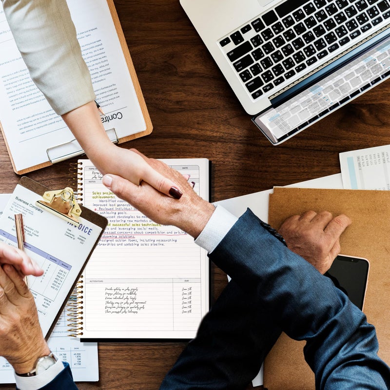 FLYING EAGLE Meeting Notebook for Work with Action Items 240 Pages Meeting Planner Organizer for Office Meeting Agenda Book Spiral Meeting Notes Notebook for Women Men, A4 Black - Image 4