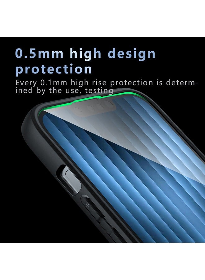 القضية المغناطيسية لآيفون 16e 5G, الجليد الشفاف الظهر الوقائي غطاء الهاتف النحيف, مكافحة بصمات الأصابع, مكافحة السقوط حماية, حالة مقاومة للصدمات لآيفون 16e 5G (أسود) - Image 5