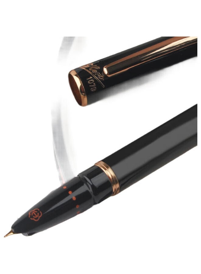 Hero [Back-To Gift] Fountain Pen, Black Elegant, Financial Accounting Extra Fine Ef Nib, Dark Iridium Nib, Office Writing Pen, Signature Pen 1079 - Image 3