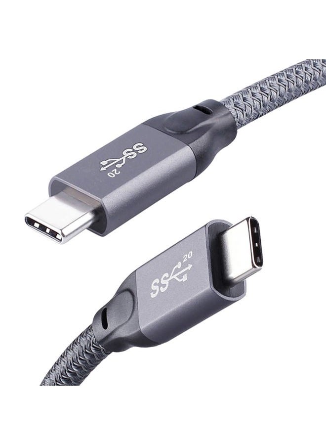 QCEs USB C to USB C Cable 20Gbps Type C 3.1 Gen 2 Cable 100W 5A 1.65Ft for 4K Video and PD Fast Charger Thunderbolt 3 Compatible with MacBook Pro/Air 2018/9 iPad ProGalaxy S10 Note 10 T5 SSD Pixel 3 - Image 1