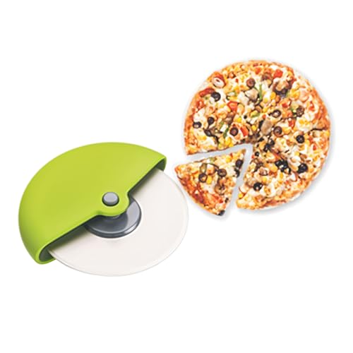 Wishome Pizza Cutter Roll Cutting Wheel Pizza Cutter, Sandwich Cutter for Home - RA076 - Green - Image 4