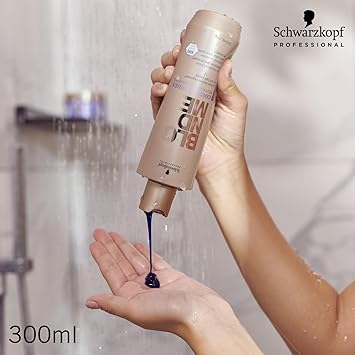 Schwarzkopf Professional شوارزكوف بروفيشينال بلوند مي كول بلوندز شامبو كول للشعر الملون والمفتوح والمبيض بتقنية إنشاء الروابط 3D مع مركب بروتين زهرة المخمل الناعمة 300 مل - Image 2