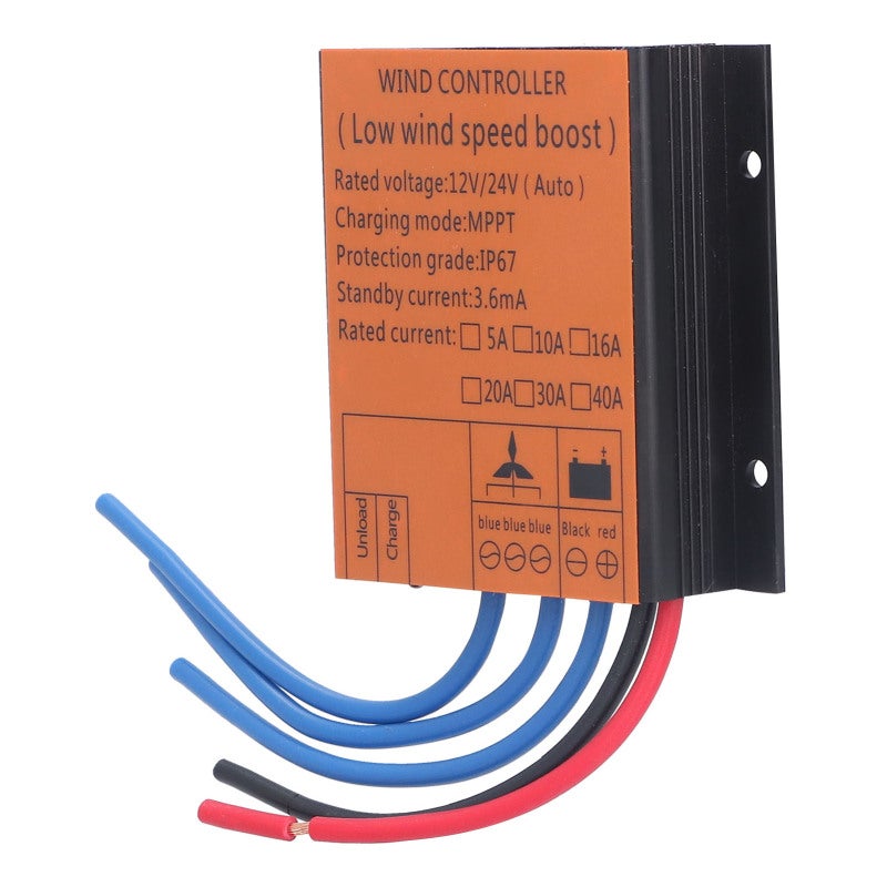 MPPT Controller:  Aluminum Alloy Shell - Efficient Charging Wind Turbine Battery Charger for Off-Grid Solar Wind Systems, Home Energy Storage - Image 5