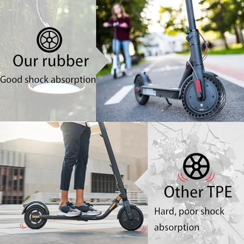 YINCL 2PCS 8 1/2 x2 Solid Tires, 50/75-6.1 Replacement Tire, YINCL 8.5x2 Inch Wheel Fit forXiaomi Pro 2 / M365 / 1S, 50/75-6.1 Tire Replacement for Gotrax GXL V2 / XR/APEX and All 8.5'' Scooter Tires - Image 4