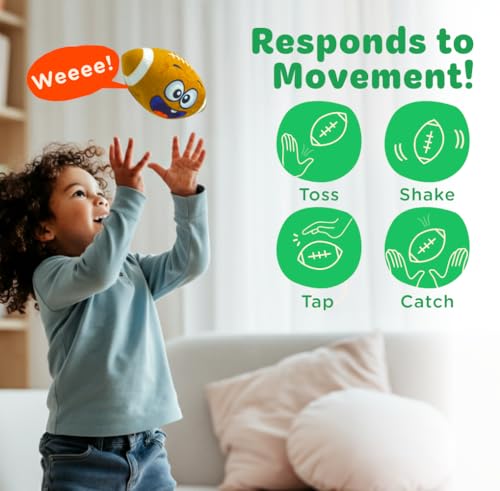 Move2Play, Hilariously Interactive Toy with Music & Sound Effects | Birthday Gift for Boy & Girl | Ball for Toddler & Baby | Indoor/Outdoor | 1, 2, 3+ Year Old - Image 3