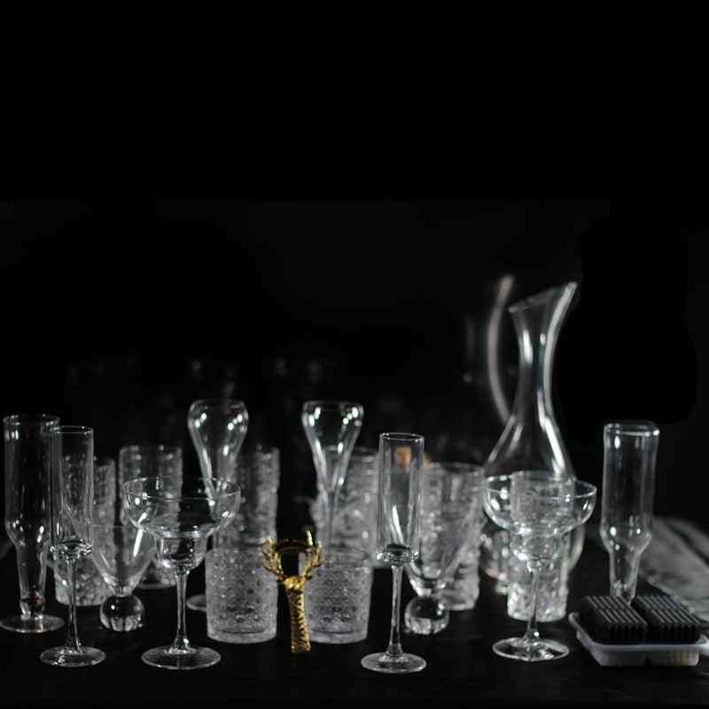 Melbify Basic Bar Glasses Essentials 38Piece Premium Glassware Ultimate Home Bar Starter Set Drinks Glasses Collection - Image 3