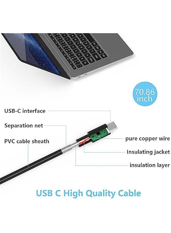 65W 45w USB C Laptop Fast Charger for Lenovo Thinkpad Yoga, Mac Book Pro, Hp Elitebook Spectre Envy, Huawei,Dell Latitude,Asus,MacBook air,Acer,Type C Computer Replacement Power Adapter Cord C0004 - Image 3